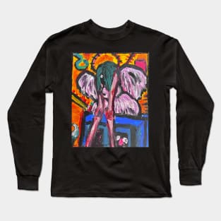 Tortured Angel (Basquiat) Long Sleeve T-Shirt